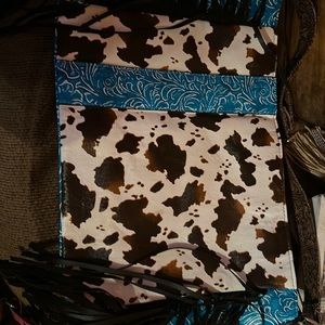 Cow print tote bag